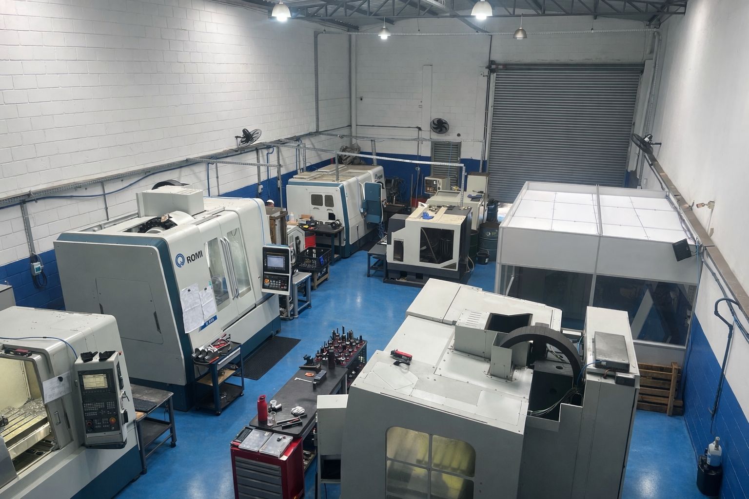 Parque de Máquinas LSD Usinagem - Centro de Usinagem ROMI e Tornos CNC